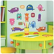Monsters Peel and Stick Wall Appliques